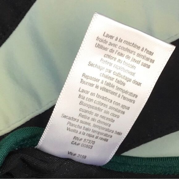 Alo Yoga green grey black sports workout yoga bra top spaghetti straps size XS - Picture 8 of 8